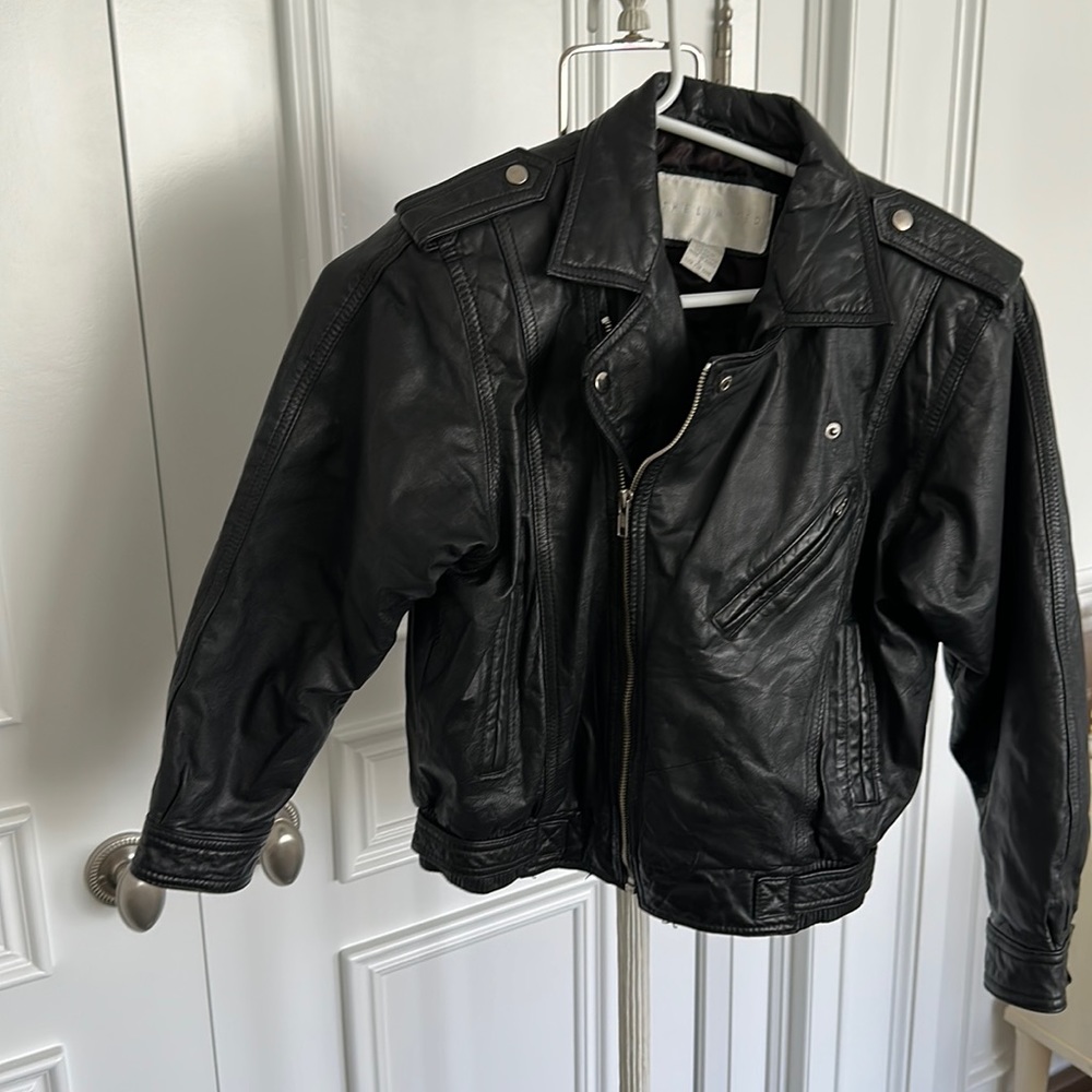 The Limited size L leather jacket